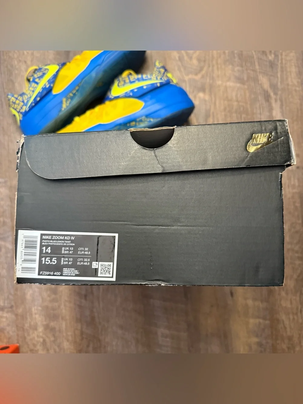 Nike Zoom KD 4 IV Scoring Title 2025 Yellow Blue Durant